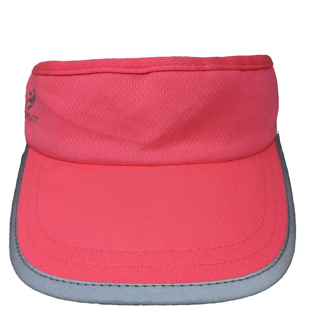Headsweats Visor Pink One Size Reflective Elastic Polyester Running Sport Hat